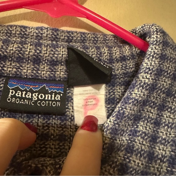 Patagonia Blue Flannel Mens L - Picture 6 of 6